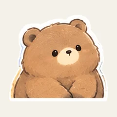 茶色いクマの静かな聞き役
