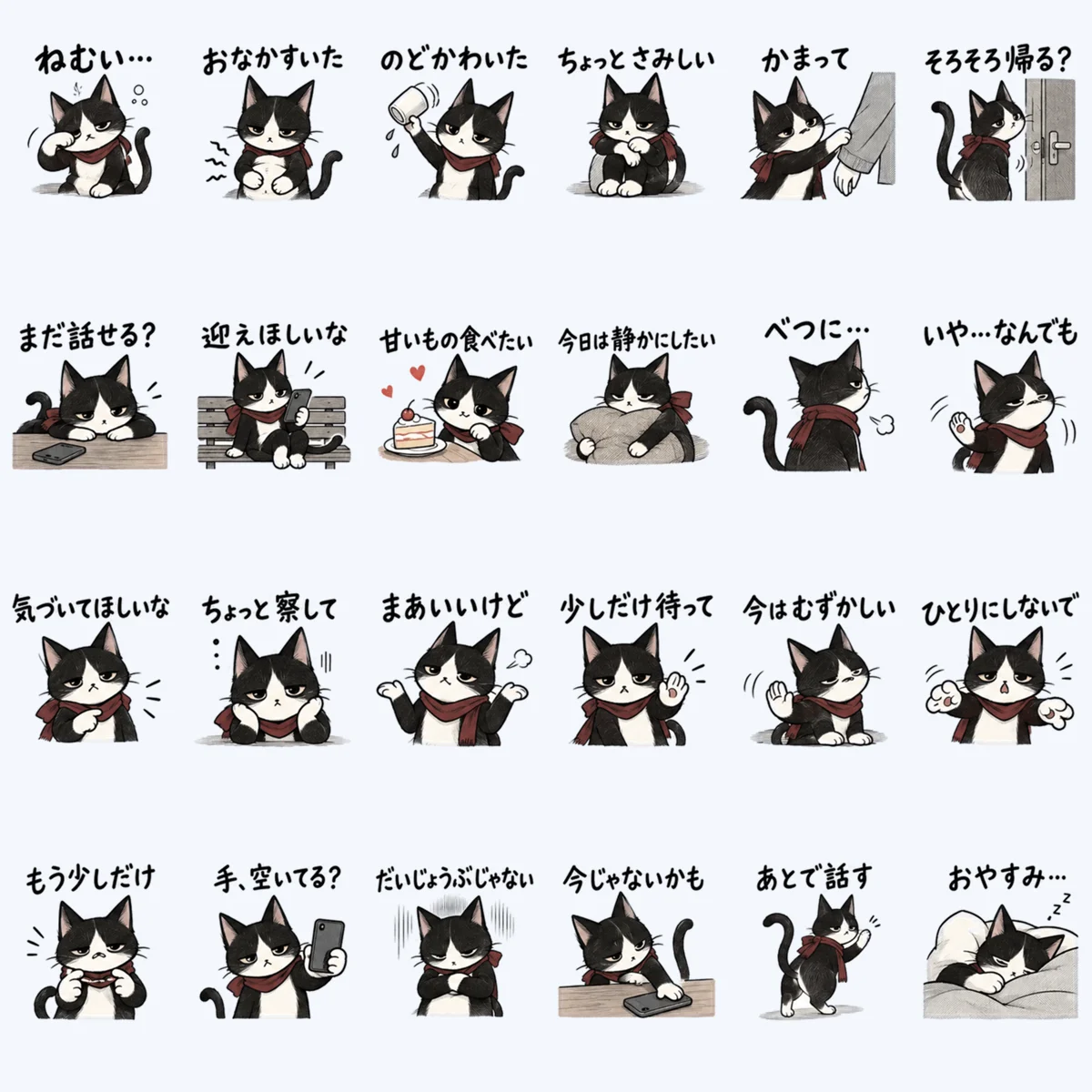 แมวอยากให้เข้าใจความรู้สึก — ตัวอย่างครบ 24 ภาพ