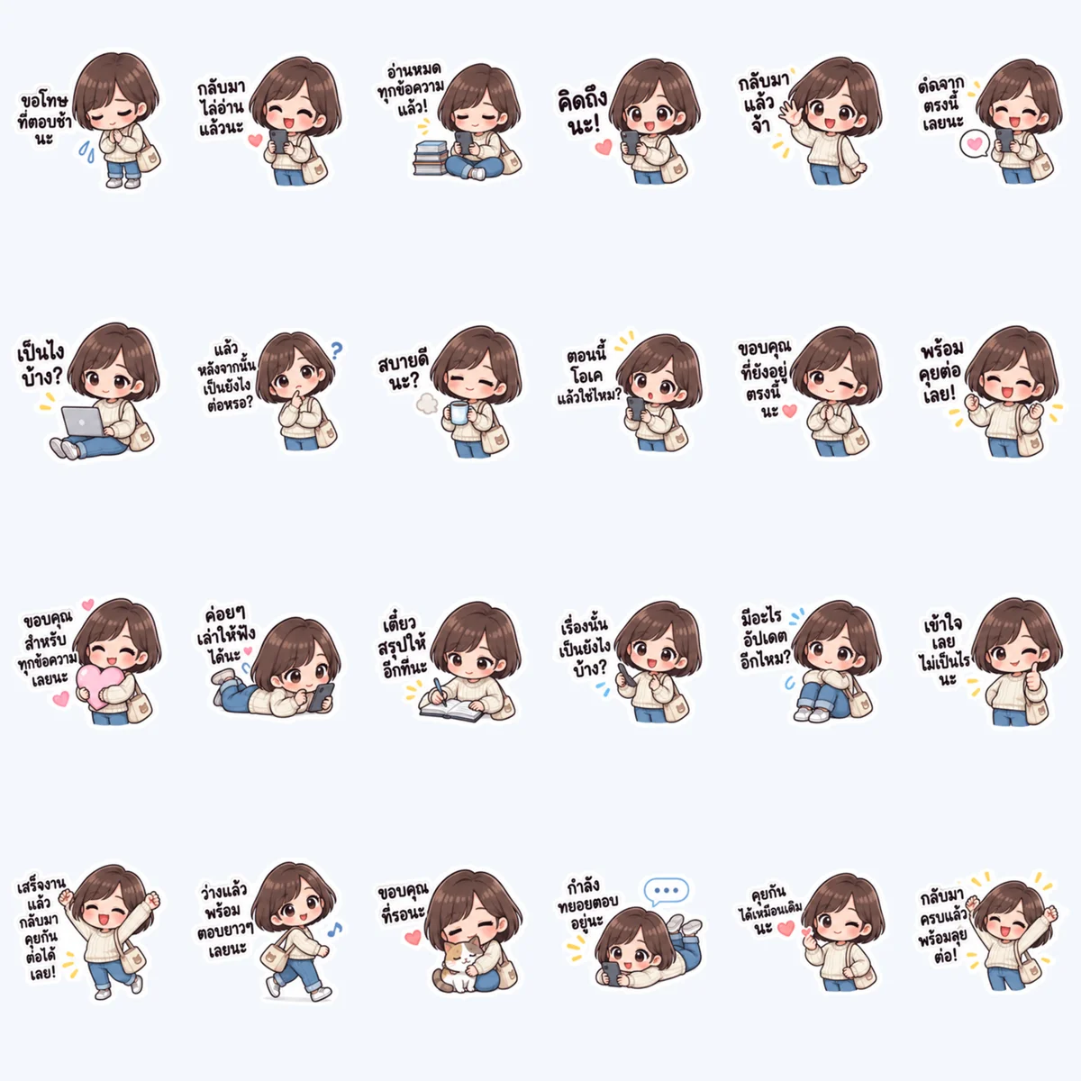 กลับมาไล่อ่านแล้วนะ — ตัวอย่างครบ 24 ภาพ